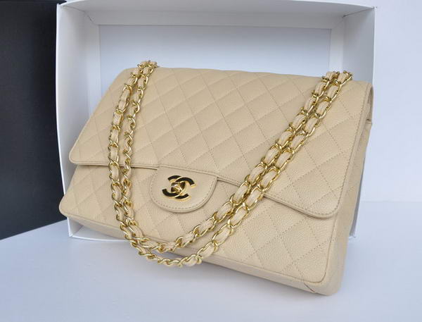 Hot Style Chanel Original Apricot Caviar Leather Jumbo Flap Bag A47600 Gold Hot Style Chanel Original Apricot Caviar Leather Jumbo Flap Bag A47600 Gold