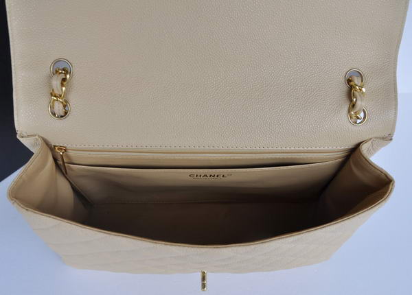 Hot Style Chanel Original Apricot Caviar Leather Jumbo Flap Bag A47600 Gold Hot Style Chanel Original Apricot Caviar Leather Jumbo Flap Bag A47600 Gold