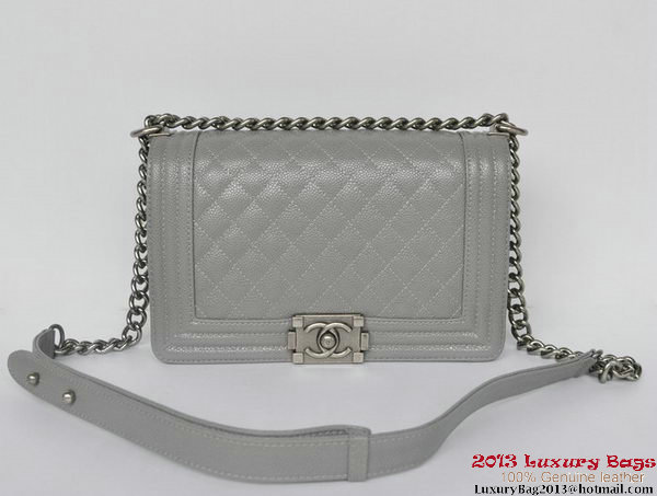 Boy Chanel Flap Shoulder Bag Classic Cannage Patterns A67086 Grey Boy Chanel Flap Shoulder Bag Classic Cannage Patterns A67086 Grey