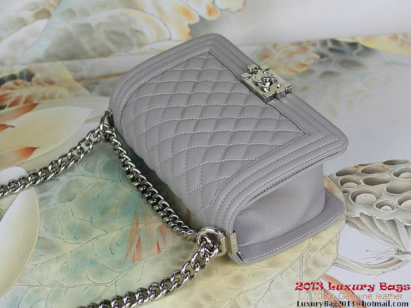2013 Boy Chanel Flap Shoulder Bag Classic Cannage Patterns A67025 Grey 2013 Boy Chanel Flap Shoulder Bag Classic Cannage Patterns A67025 Grey