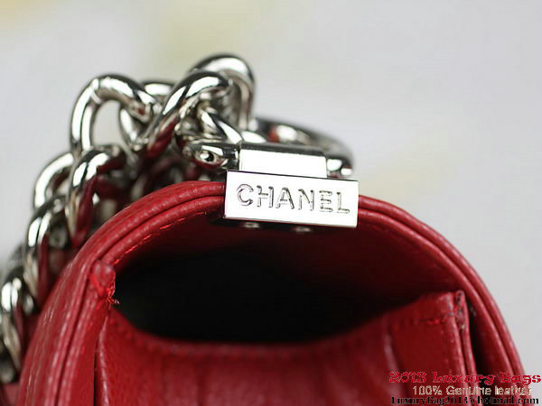 2013 Boy Chanel Flap Shoulder Bag Classic Cannage Patterns A67025 Red 2013 Boy Chanel Flap Shoulder Bag Classic Cannage Patterns A67025 Red