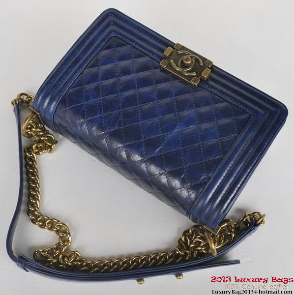 Boy Chanel Flap Shoulder Bag Iridescent Leather A67086 Blue Boy Chanel Flap Shoulder Bag Iridescent Leather A67086 Blue