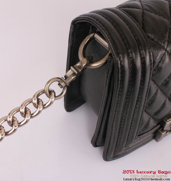 Twin Boy Chanel Flap Shoulder Bag Sheepskin Leather A67078 Black Twin Boy Chanel Flap Shoulder Bag Sheepskin Leather A67078 Black