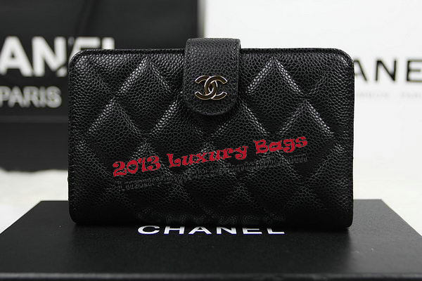 Chanel Matelasse Bi-Fold Wallet Original Cannage Pattern Leater CHA48667 Black Chanel Matelasse Bi-Fold Wallet Original Cannage Pattern Leater CHA48667 Black
