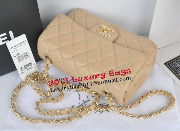 Chanel mini Classic Flap Bag Apricot Original Sheekskin CHA1116 Gold Chanel mini Classic Flap Bag Apricot Original Sheekskin CHA1116 Gold