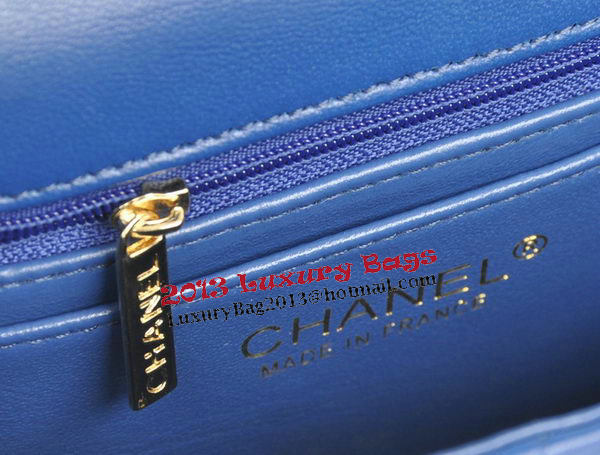 Chanel mini Classic Flap Bag Blue Original Sheekskin CHA1115 Gold Chanel mini Classic Flap Bag Blue Original Sheekskin CHA1115 Gold