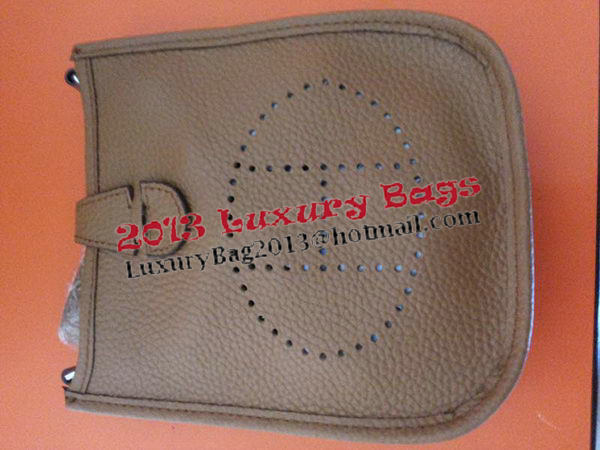 Hermes mini Evelyne Messenger Bag H1608S Khaki Hermes mini Evelyne Messenger Bag H1608S Khaki