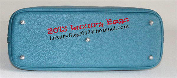 Hermes Bolide 37CM Calfskin Leather Tote Bags H509084 Blue Hermes Bolide 37CM Calfskin Leather Tote Bags H509084 Blue