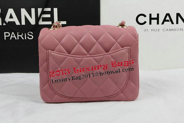 Chanel Classic MINI Flap Bag Pink Original Sheep Leather CF1115 Gold Chanel Classic MINI Flap Bag Pink Original Sheep Leather CF1115 Gold