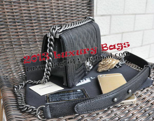 Boy Chanel Small Flap Shoulder Bag Cannage Pattern A67083 Black Boy Chanel Small Flap Shoulder Bag Cannage Pattern A67083 Black