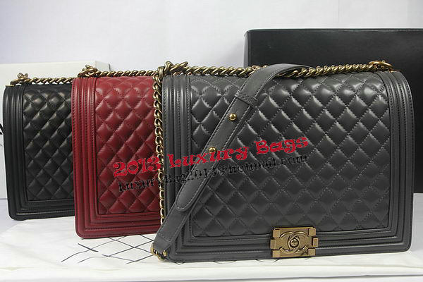Boy Chanel Flap Shoulder Bag Grey Original Sheepskin A67087 Silver Boy Chanel Flap Shoulder Bag Grey Original Sheepskin A67087 Silver