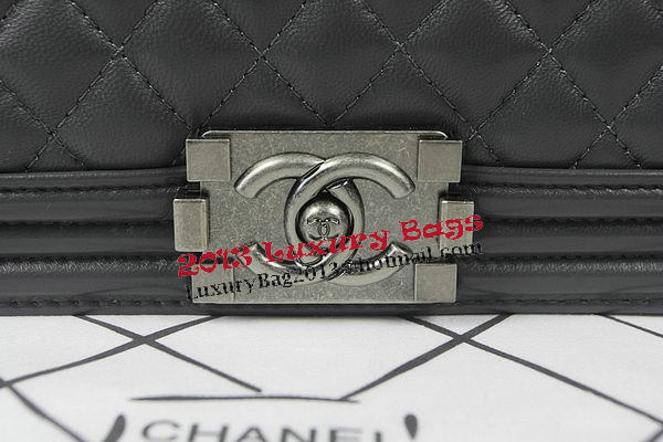 Boy Chanel Flap Shoulder Bag Grey Original Sheepskin A67087 Silver Boy Chanel Flap Shoulder Bag Grey Original Sheepskin A67087 Silver