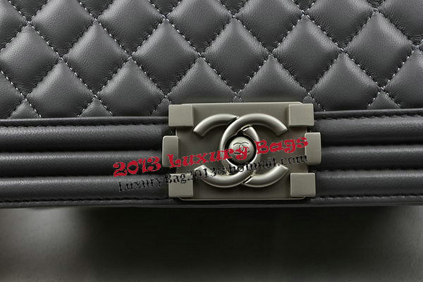 Boy Chanel Flap Shoulder Bags Original Lambskin A67025 Grey Boy Chanel Flap Shoulder Bags Original Lambskin A67025 Grey