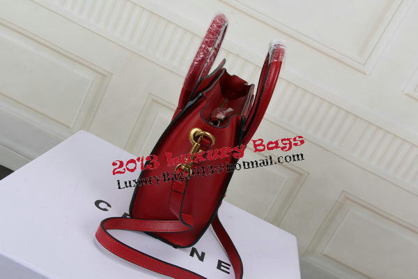 Celine Luggage Nano Bag Original Leather CTS3309 Red Celine Luggage Nano Bag Original Leather CTS3309 Red