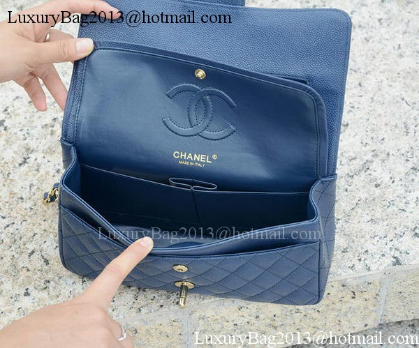Chanel 2.55 Series Flap Bag Blue Original Cannage Pattern A1112 Gold Chanel 2.55 Series Flap Bag Blue Original Cannage Pattern A1112 Gold