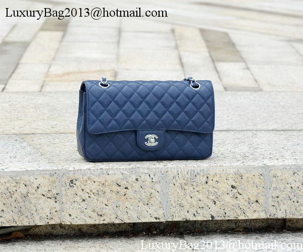 Chanel 2.55 Series Flap Bag Blue Cannage Pattern A1112 Silver Chanel 2.55 Series Flap Bag Blue Cannage Pattern A1112 Silver