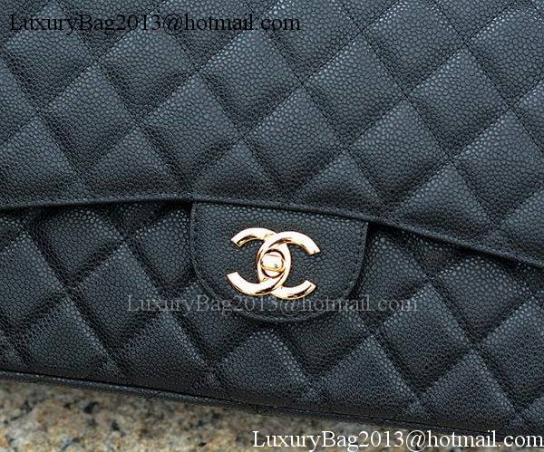 Chanel Jumbo Classic Black Cannage Pattern Flap Bag A58600 Gold Chanel Jumbo Classic Black Cannage Pattern Flap Bag A58600 Gold