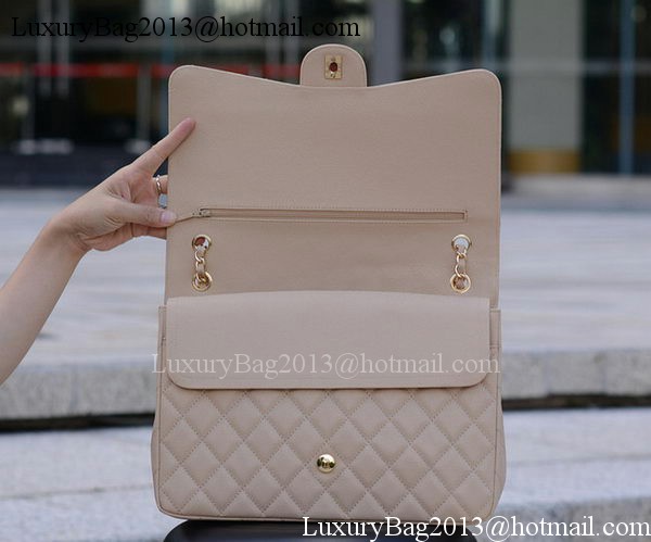 Chanel Maxi Quilted Classic Flap Bag Apricot Cannage Pattern A58601 Gold Chanel Maxi Quilted Classic Flap Bag Apricot Cannage Pattern A58601 Gold