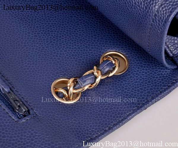 Chanel Maxi Quilted Classic Flap Bag Blue Cannage Pattern A58601 Gold Chanel Maxi Quilted Classic Flap Bag Blue Cannage Pattern A58601 Gold