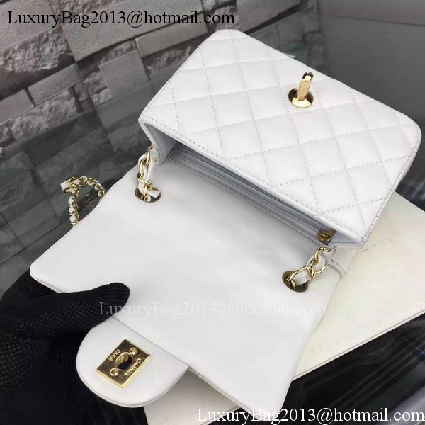 Chanel Classic Flap Bag Original Sheepskin Leather A5171 White Chanel Classic Flap Bag Original Sheepskin Leather A5171 White