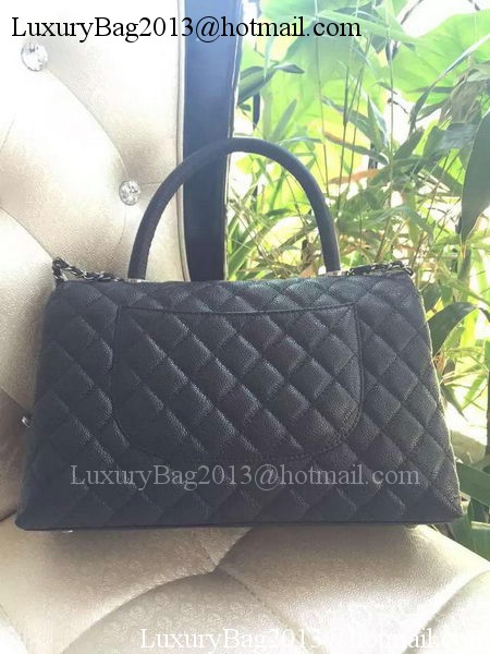 Chanel Classic Top Handle Bag Original Cannage Pattern A95168 Black Chanel Classic Top Handle Bag Original Cannage Pattern A95168 Black