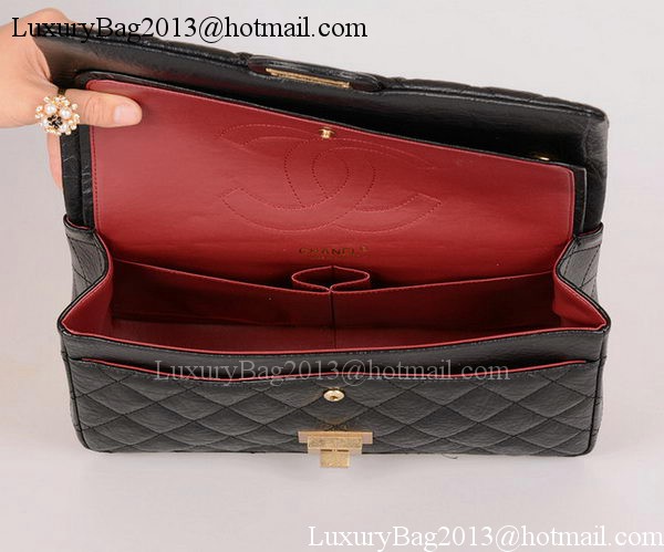 Chanel Jumbo Classic Flap Bag Black Calfskin Leather A28668 Gold Chanel Jumbo Classic Flap Bag Black Calfskin Leather A28668 Gold