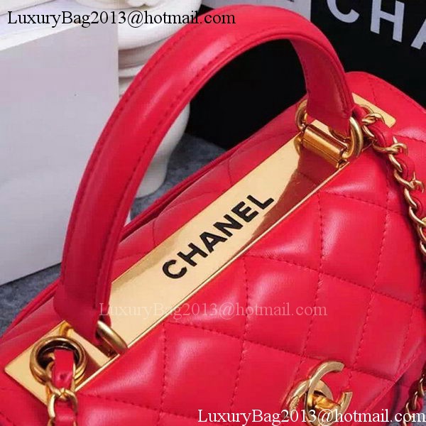 Chanel Classic Top Flap Bag Original Sheepskin Leather A92236 Red Chanel Classic Top Flap Bag Original Sheepskin Leather A92236 Red