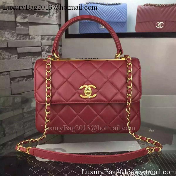 Chanel Classic Top Flap Bag Burgundy Original Leather A98079 Gold Chanel Classic Top Flap Bag Burgundy Original Leather A98079 Gold