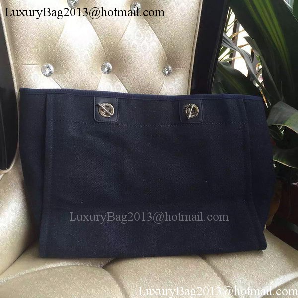Chanel Medium Canvas Tote Shopping Bag A1679M Black Chanel Medium Canvas Tote Shopping Bag A1679M Black
