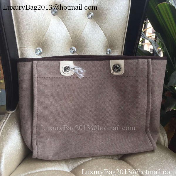 Chanel Medium Canvas Tote Shopping Bag A1679M Grey Chanel Medium Canvas Tote Shopping Bag A1679M Grey