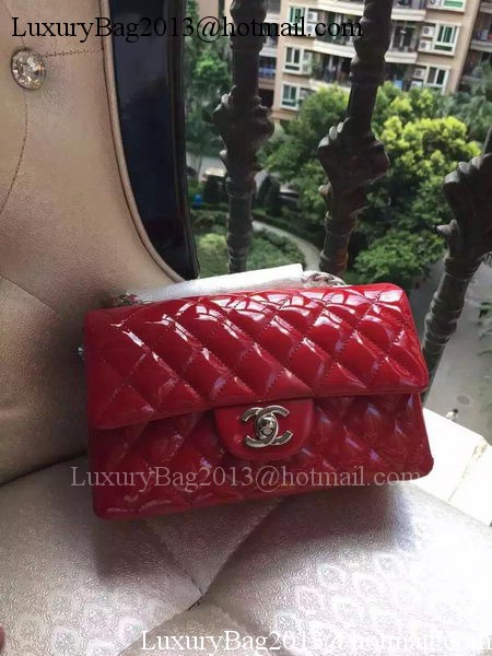 Chanel mini Classic Flap Bag Original Patent A1116 Red Chanel mini Classic Flap Bag Original Patent A1116 Red