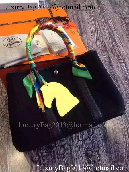 Hermes Garden Party 36cm Tote Bags Canvas HGP1927 Black Hermes Garden Party 36cm Tote Bags Canvas HGP1927 Black
