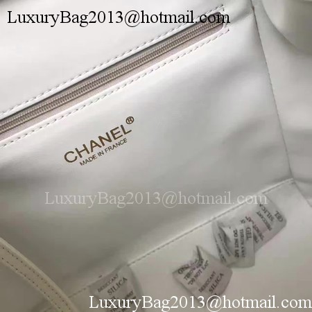 Chanel Original Leather Backpack CHA2590 White Chanel Original Leather Backpack CHA2590 White