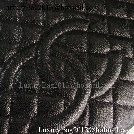Chanel LE Boy Grand Shopping Tote Bag GST Black Cannage Pattern A50995 Silver Chanel LE Boy Grand Shopping Tote Bag GST Black Cannage Pattern A50995 Silver