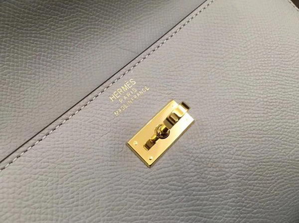 Hermes Kelly Epsom Leather Wallet H4086 Light Grey Hermes Kelly Epsom Leather Wallet H4086 Light Grey