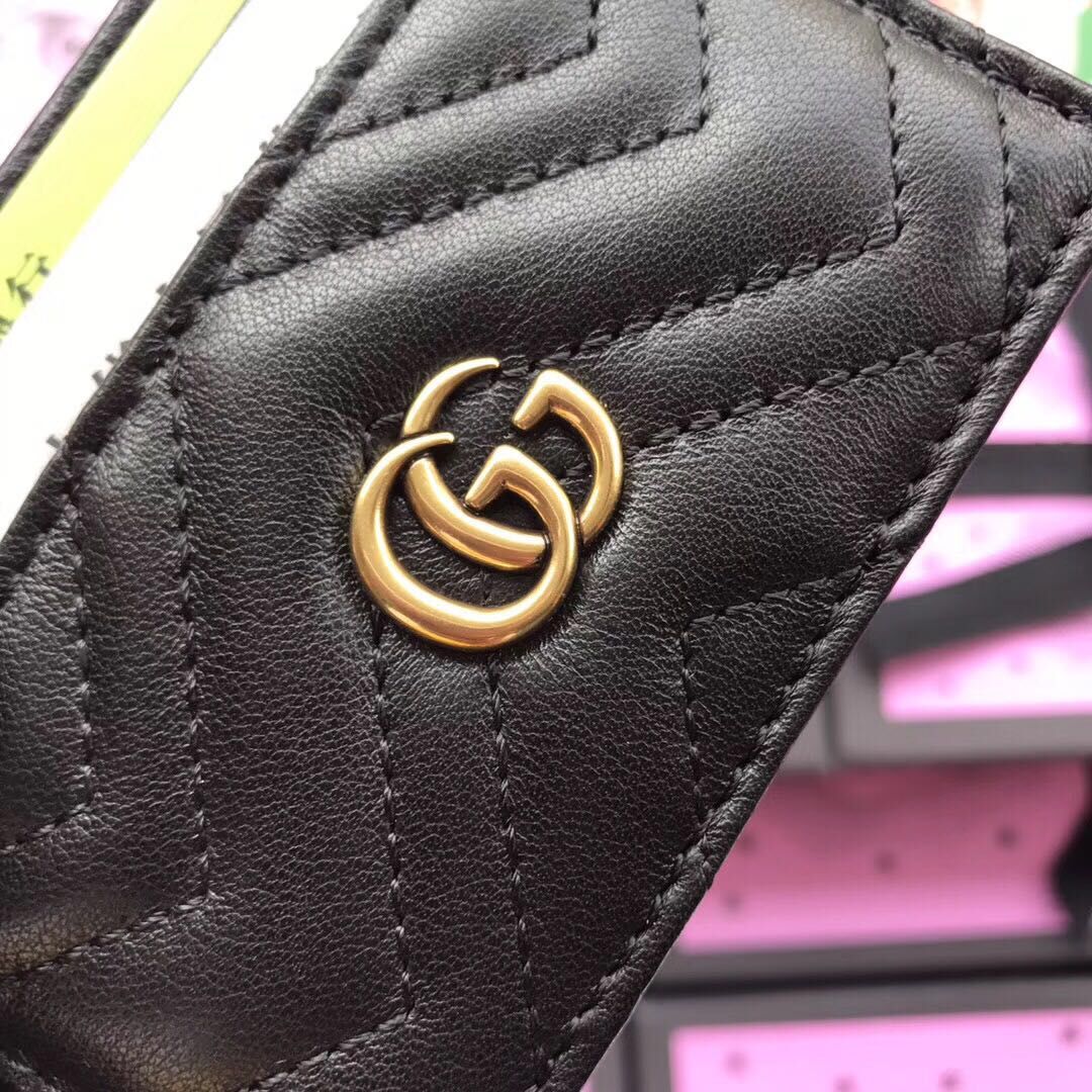 Gucci Leather Card Case 499360 Black Gucci Leather Card Case 499360 Black