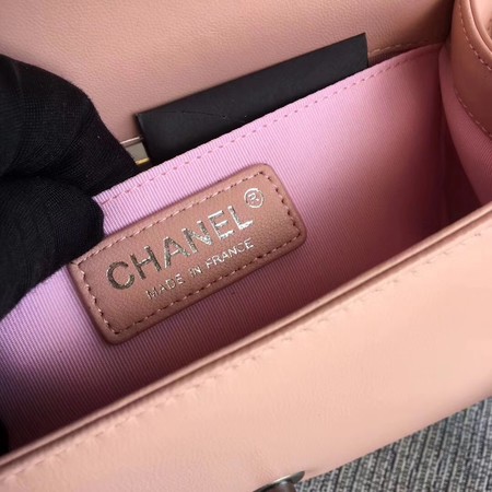 Boy Chanel Flap Shoulder Bag Sheepskin Leather A67085 Pink Boy Chanel Flap Shoulder Bag Sheepskin Leather A67085 Pink