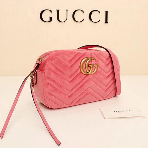 Gucci GG Marmont Matelasse Velvet Shoulder Bag 447632 Pink Gucci GG Marmont Matelasse Velvet Shoulder Bag 447632 Pink