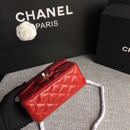 Chanel Classic Flap mini Bag Original Leather A1115 Red Chanel Classic Flap mini Bag Original Leather A1115 Red