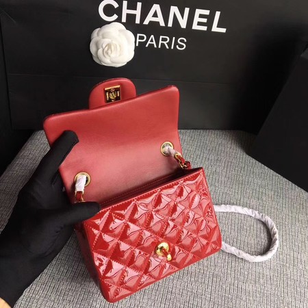 Chanel Classic Flap mini Bag Original Leather A1115 Red Chanel Classic Flap mini Bag Original Leather A1115 Red