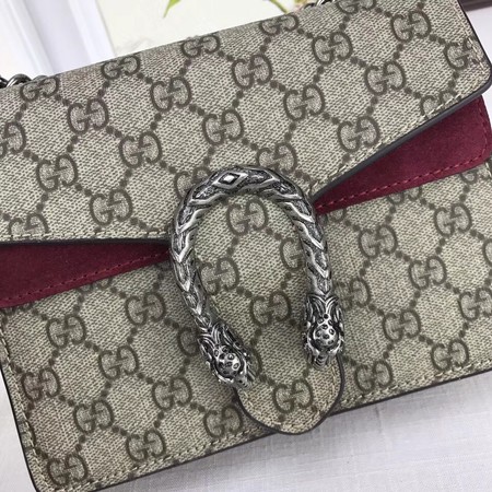 Gucci Mini Dionysus GG Canvas Shoulder Bag 421970 Wine Gucci Mini Dionysus GG Canvas Shoulder Bag 421970 Wine
