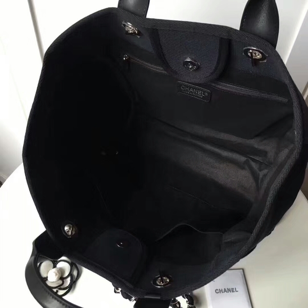 Chanel Medium Original Canvas Leather Tote Shopping Bag 66941K Chanel Medium Original Canvas Leather Tote Shopping Bag 66941K