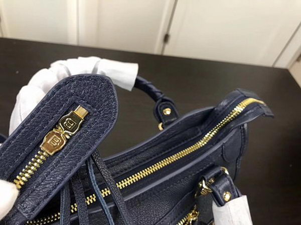 Balenciaga Giant City Gold Studs Handbag B084336 Blue Balenciaga Giant City Gold Studs Handbag B084336 Blue