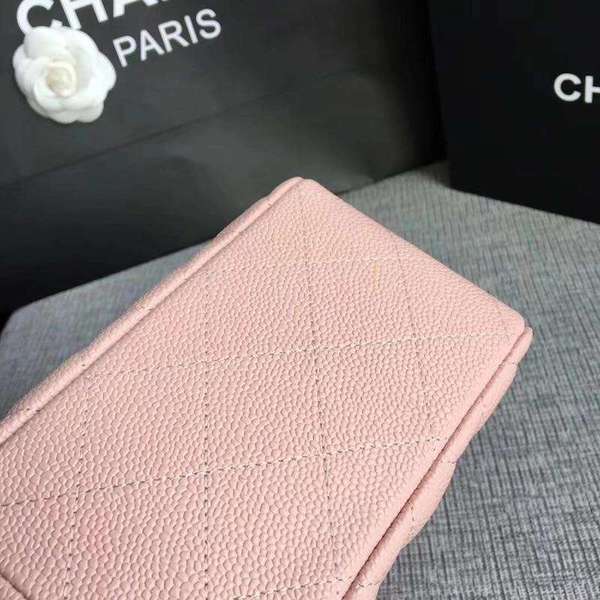 Chanel Flap Shoulder Bags Pink Original Calfskin Leather CF1113 Silver Chanel Flap Shoulder Bags Pink Original Calfskin Leather CF1113 Silver