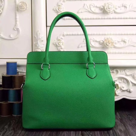 Hermes Toolbox Bag Original Togo Leather H3259 Green Hermes Toolbox Bag Original Togo Leather H3259 Green