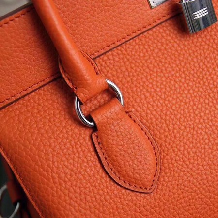 Hermes Toolbox Bag Original Togo Leather H3259 Orange Hermes Toolbox Bag Original Togo Leather H3259 Orange