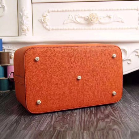 Hermes Toolbox Bag Original Togo Leather H3259 Orange Hermes Toolbox Bag Original Togo Leather H3259 Orange