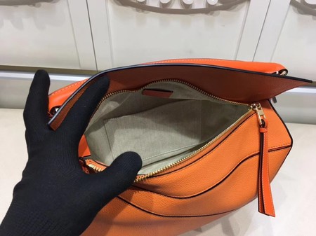 Loewe Puzzle Bag Original Leather L9122 Orange Loewe Puzzle Bag Original Leather L9122 Orange