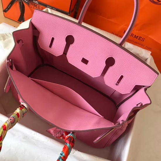 Hermes Birkin Tote Bag Original Togo Leather BK35 Cherry blossoms