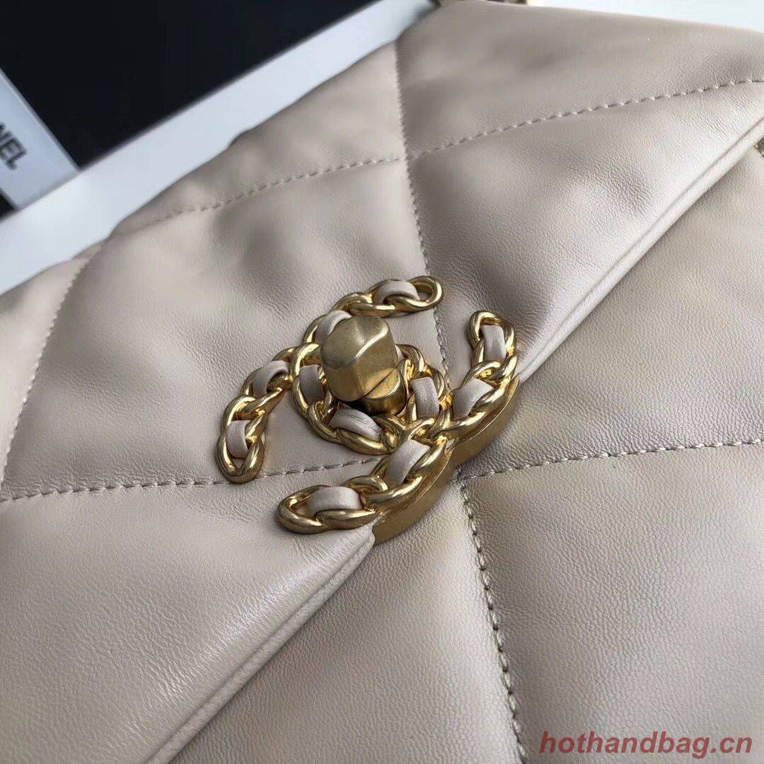Chanel 19 flap bag AS1160 Cream Chanel 19 flap bag AS1160 Cream